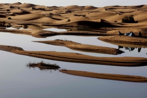 ‘Blessing from the sky’: Rare rains transform Morocco’s Sahara desert as ponds and lakes reappear in drought-hit south