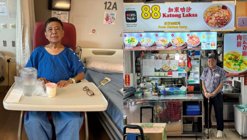 'I'm a fighter': 88 Katong Laksa hawker battling cancer back at stall after latest operation