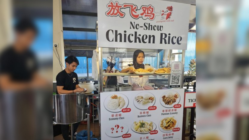 1 serving of Economy Class, please: Malaysian chicken rice stall amuses with flight-themed menu