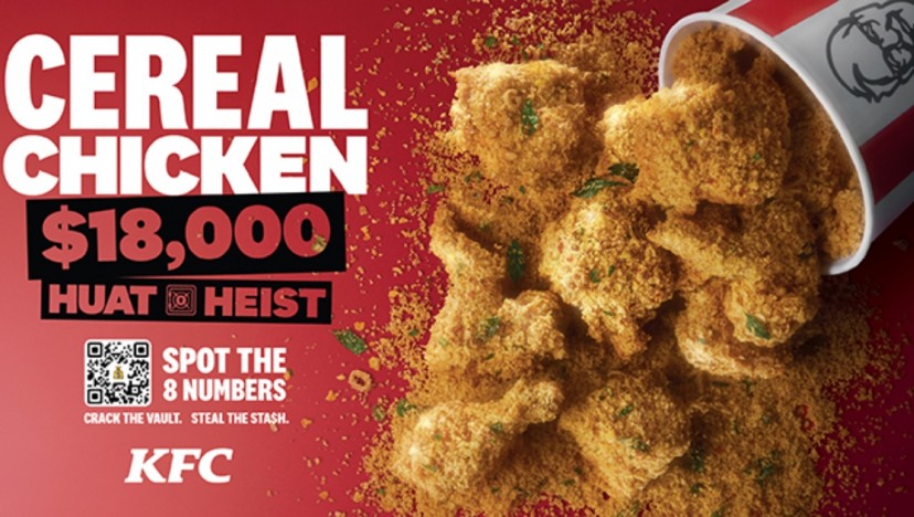 KFC launches Huat Heist: 8 lucky numbers islandwide, a code to crack and up to $18k in cash prizes